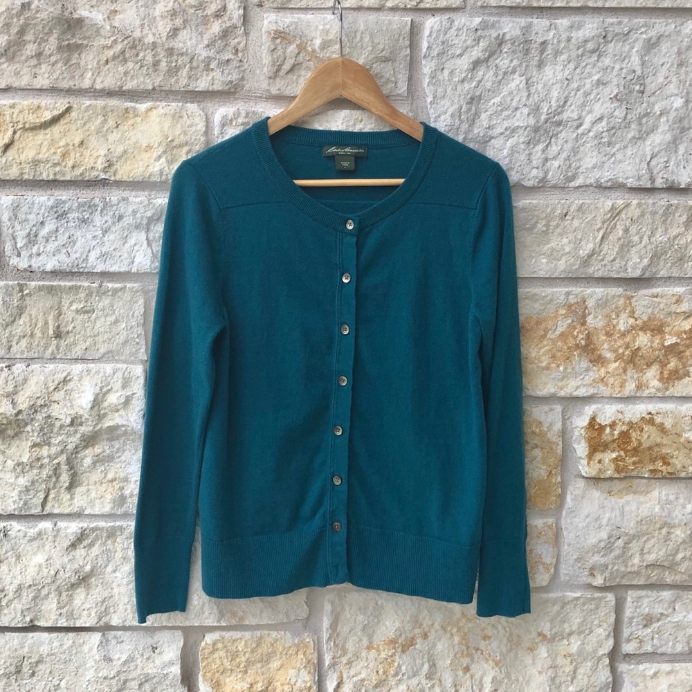 Eddie Bauer Green Cardigan